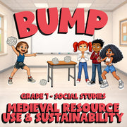 Medieval Resource Use & Sustainability BUMP Socials Game - No Prep Grade 7