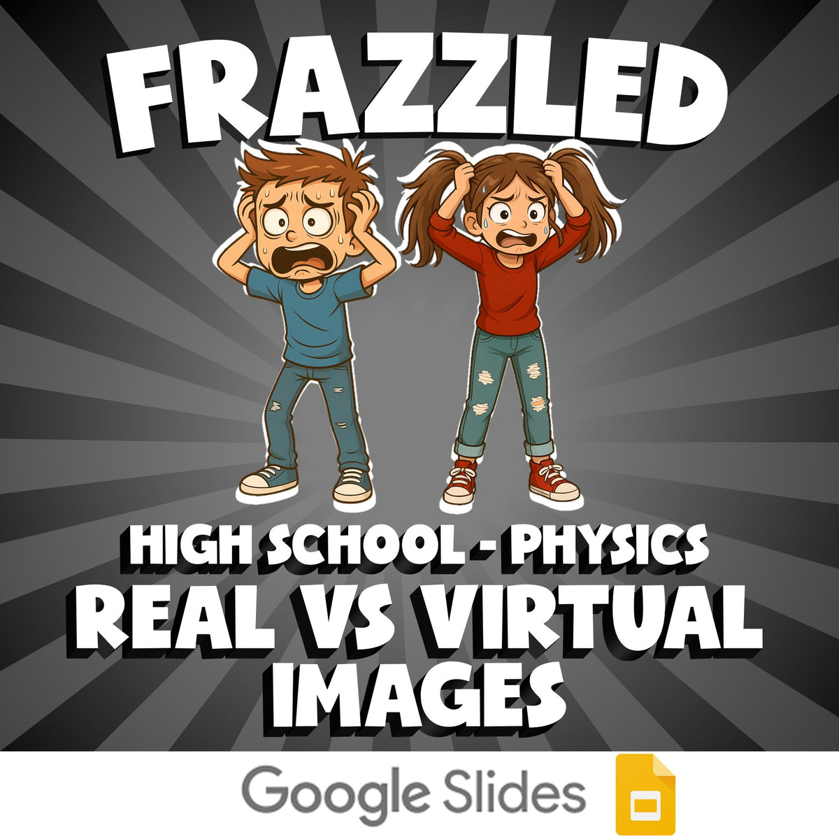 Real vs Virtual Images FRAZZLED Science Game - No Prep Physics Review Activity