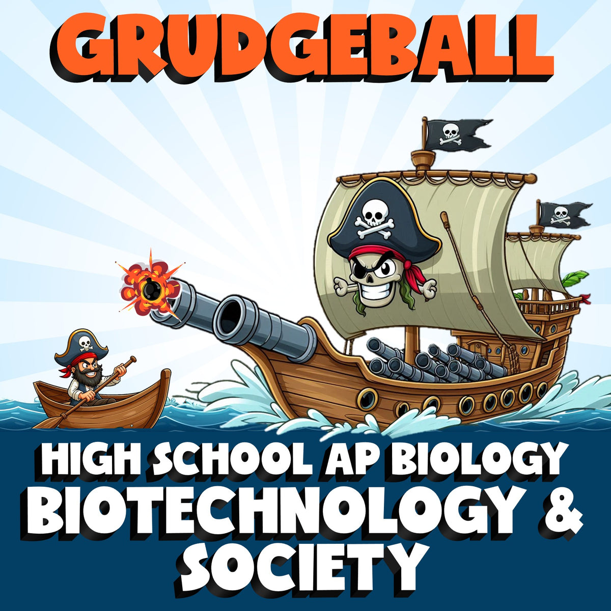Biotechnology & Society GRUDGEBALL Science Game - No Prep AP Biology Review