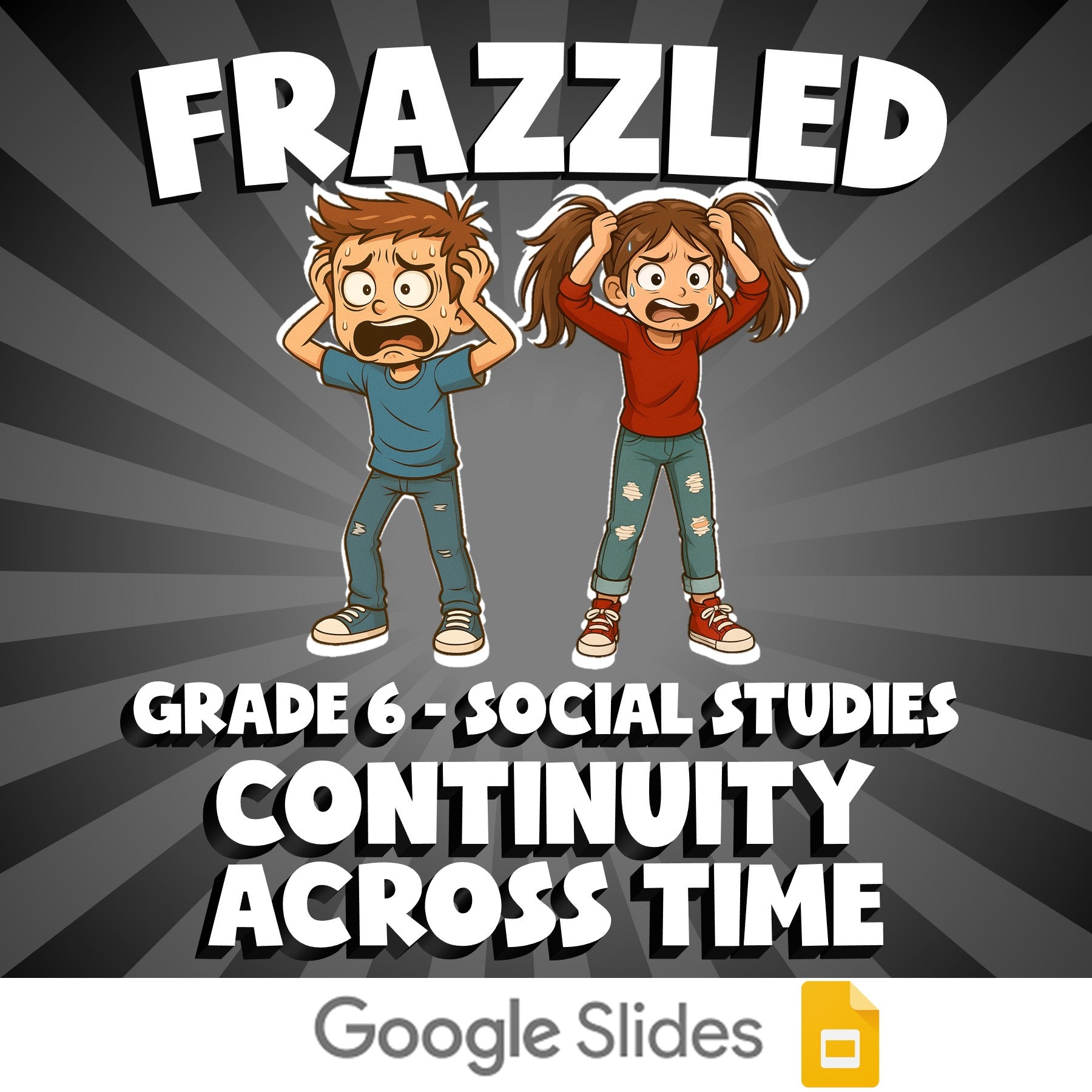 Continuity Across Time FRAZZLED Socials Game - No Prep Grade 6 Review Activity