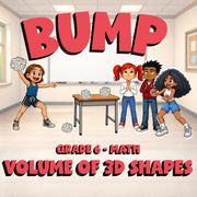 Volume of 3D Shapes BUMP Math Game - No Prep Grade 6 Review Activity