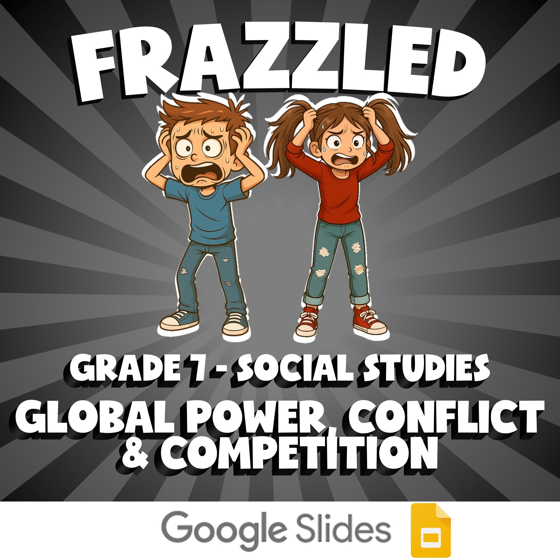 Global Power, Conflict & Competition FRAZZLED Socials Game - No Prep Grade 7