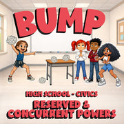 Reserved & Concurrent Powers BUMP Civics Game - No Prep Review Activity