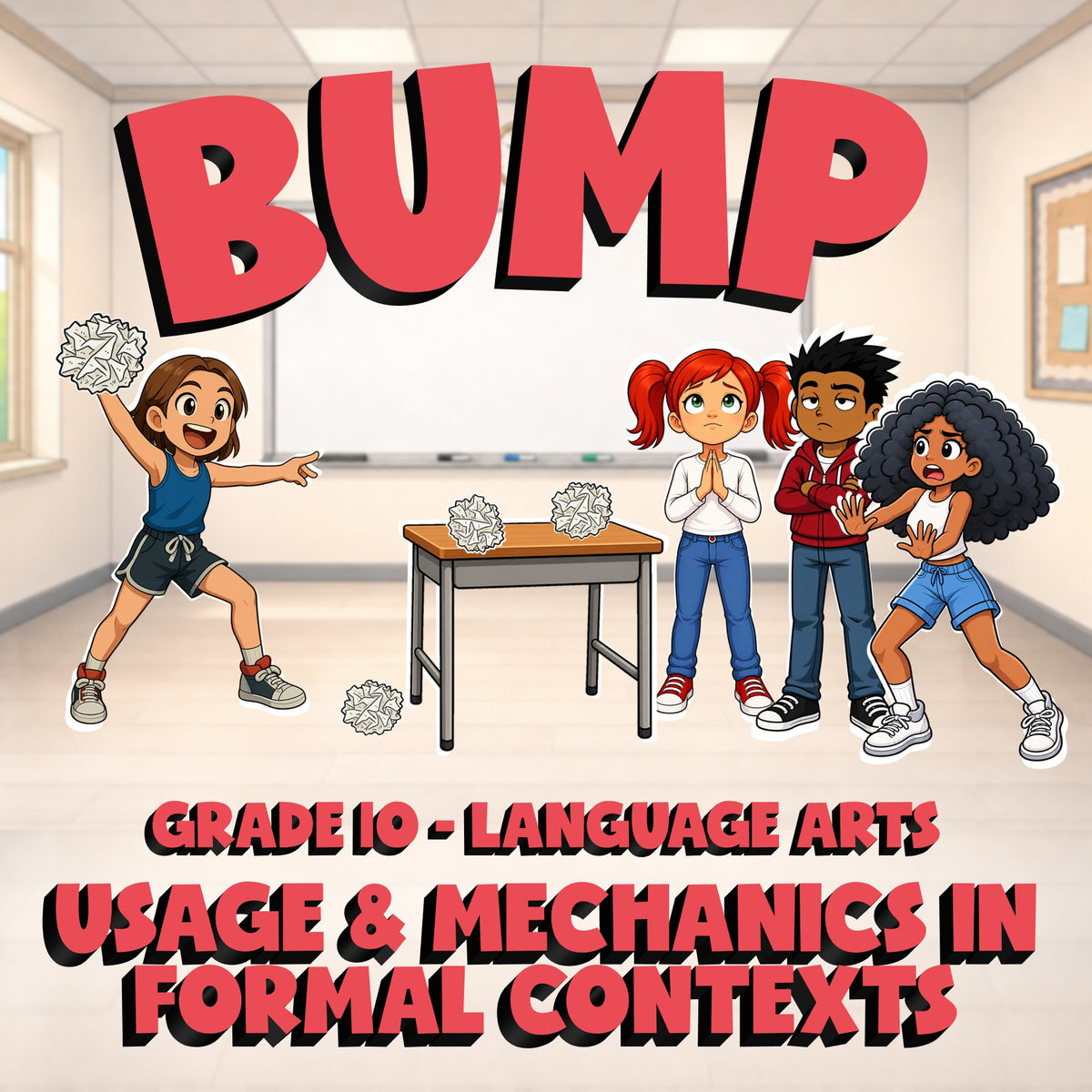 Usage & Mechanics in Formal Contexts BUMP ELA Game - No Prep Grade 10 Review