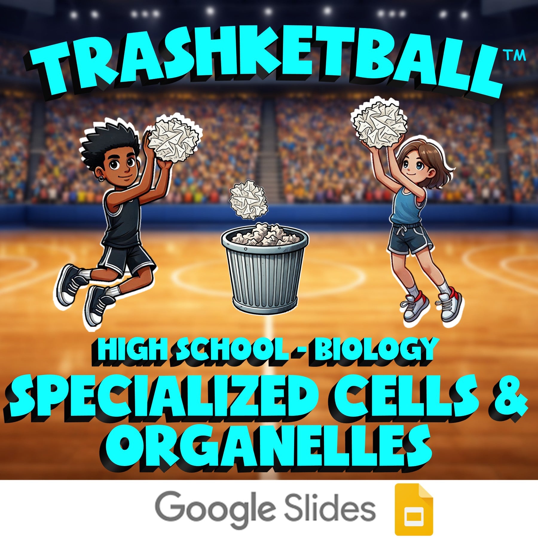 Specialized Cells & Organelles TRASHKETBALL Science Game - No Prep Biology