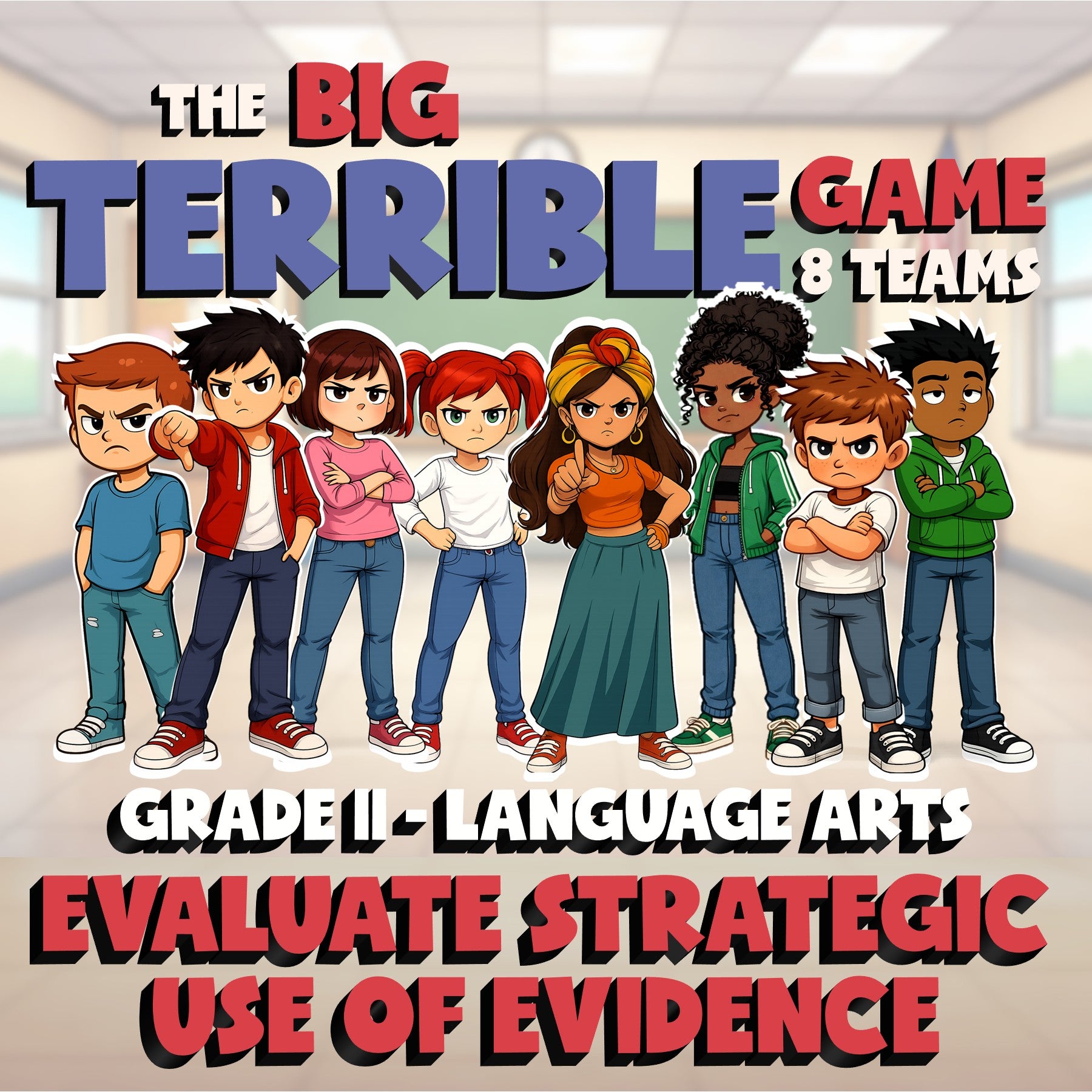 Evaluate Strategic Use of Evidence BIG TERRIBLE GAME - Grade 11 ELA Review