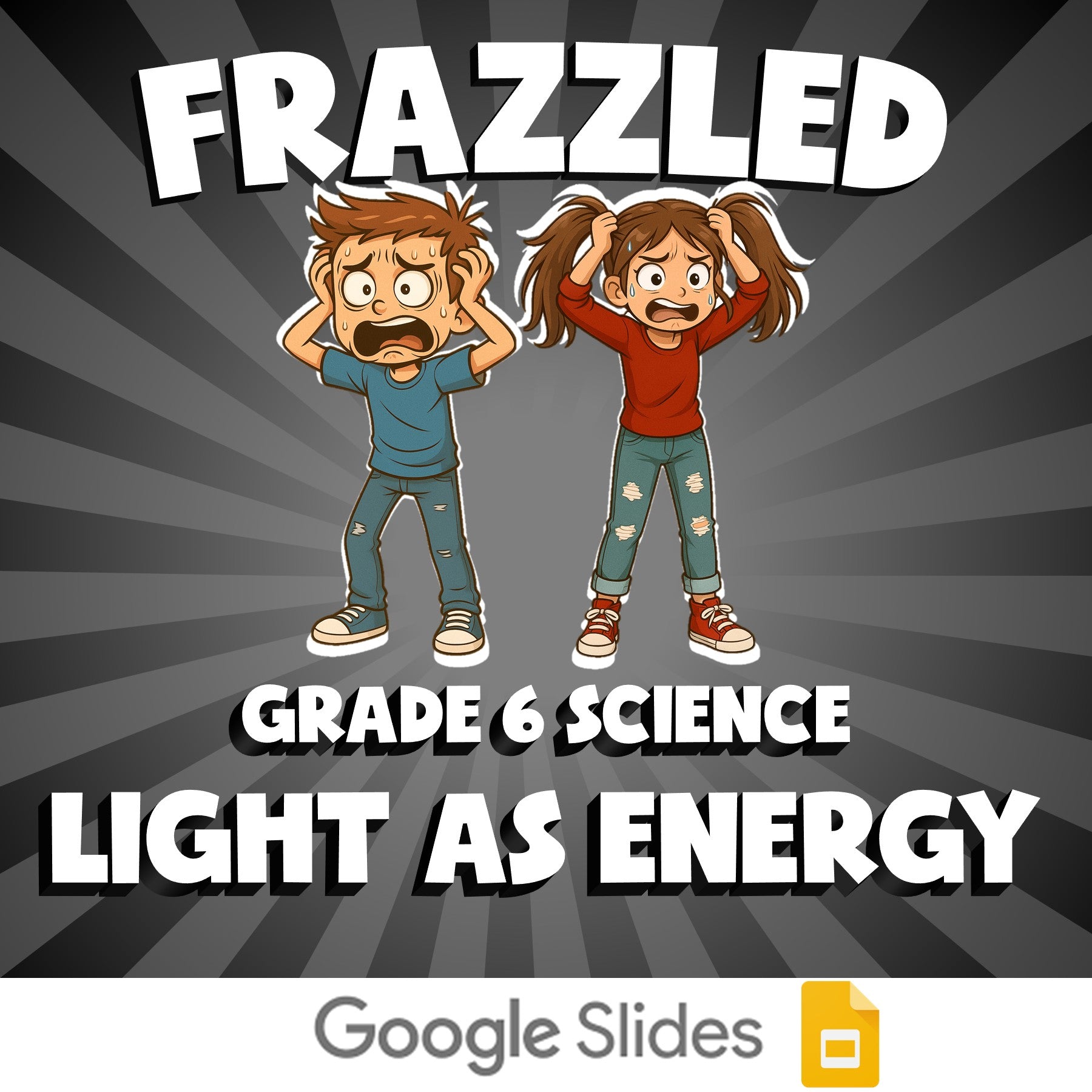Light as Energy FRAZZLED Science Game - No Prep Grade 6 Review Activity