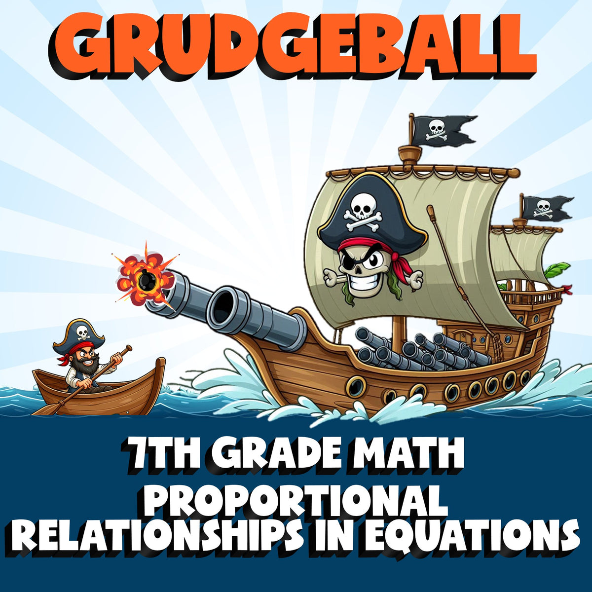 Proportional Relationships in Equations GRUDGEBALL Math Game - No Prep Grade 7