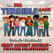 Select Correct Sentence - Personal Relationships BIG TERRIBLE GAME - French