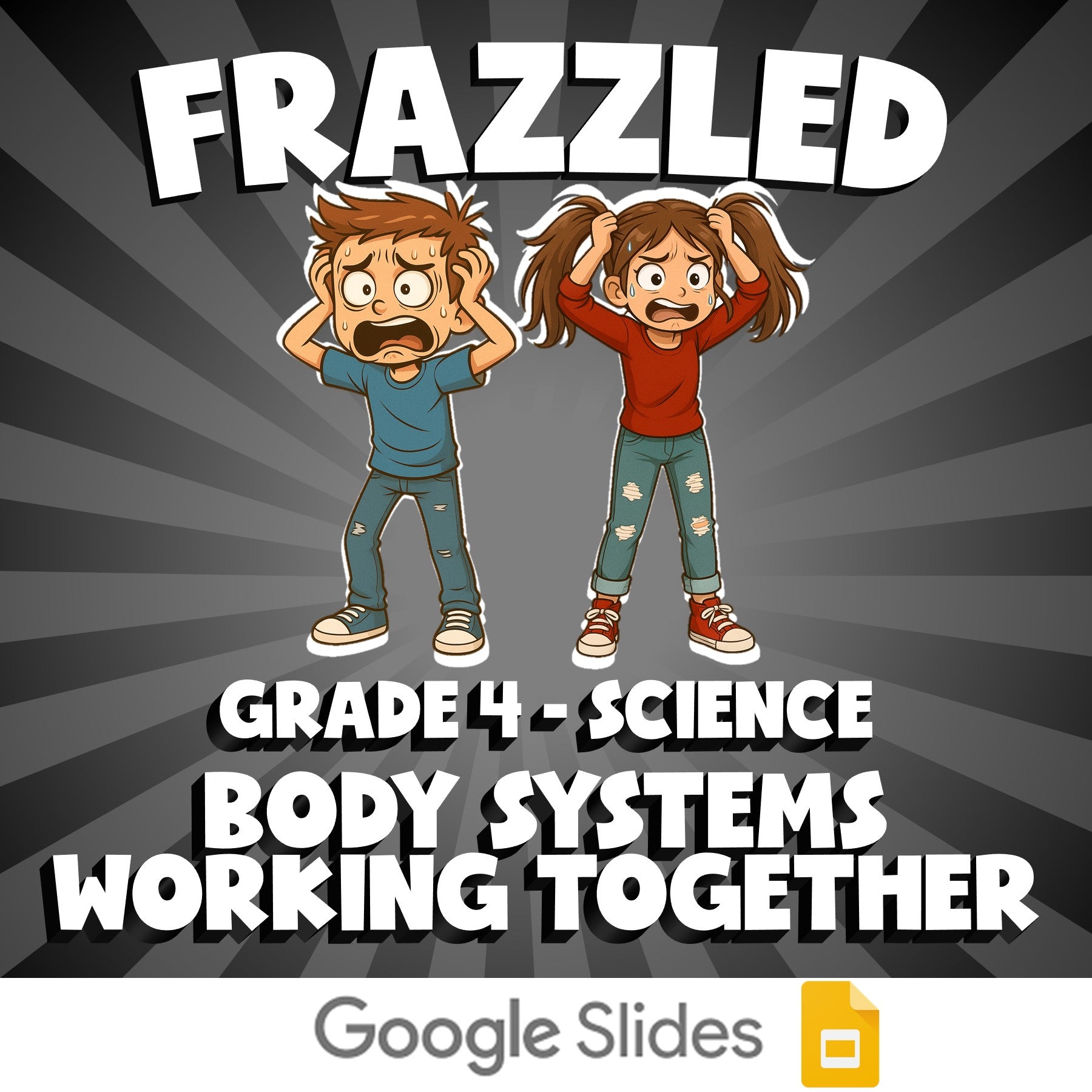 Body Systems Working Together FRAZZLED Science Game - No Prep Grade 4 Review