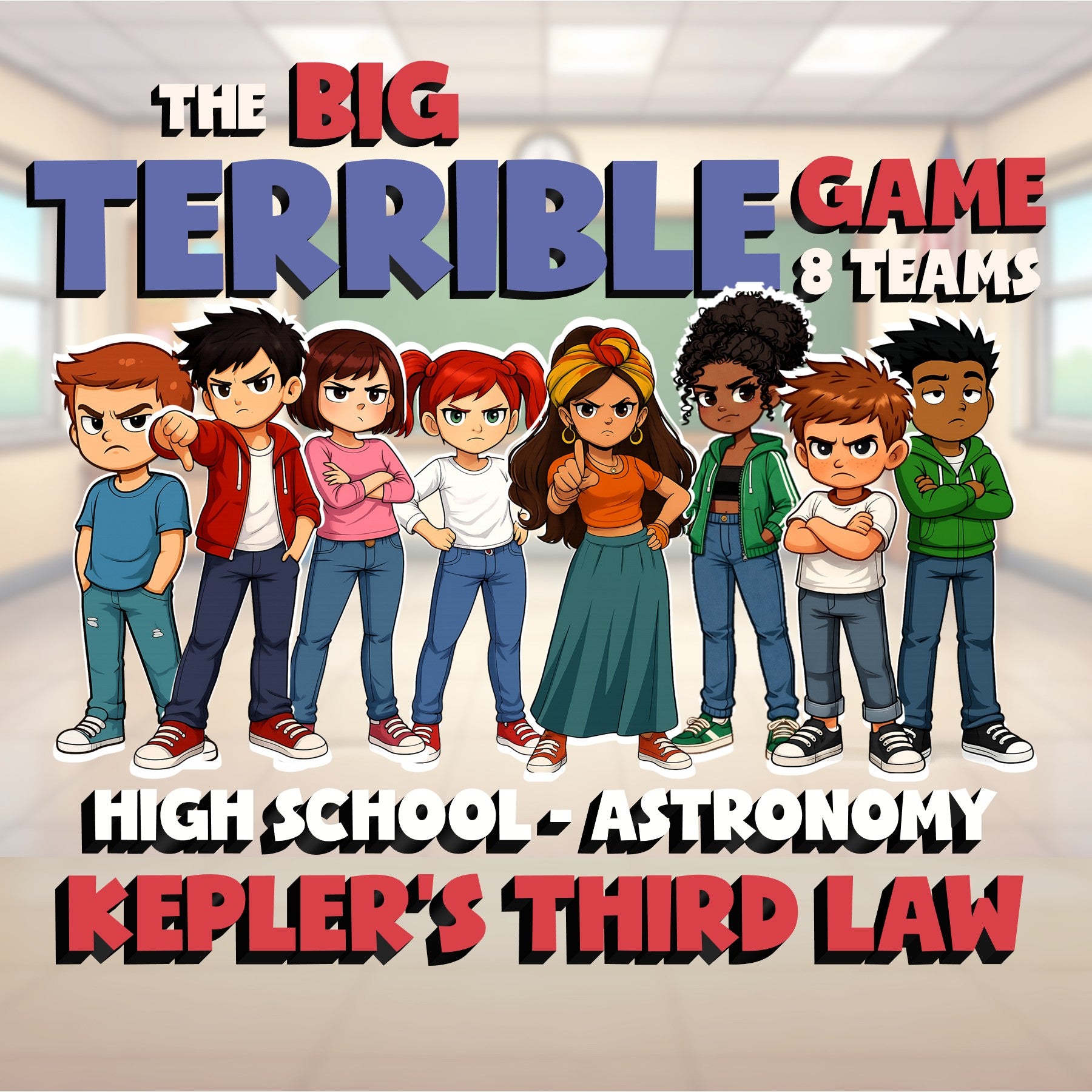Kepler’s Third Law BIG TERRIBLE GAME - No Prep Astronomy Science Review Activity