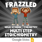 Multi Step Stoichiometry FRAZZLED Science Game - No Prep Chemistry Review