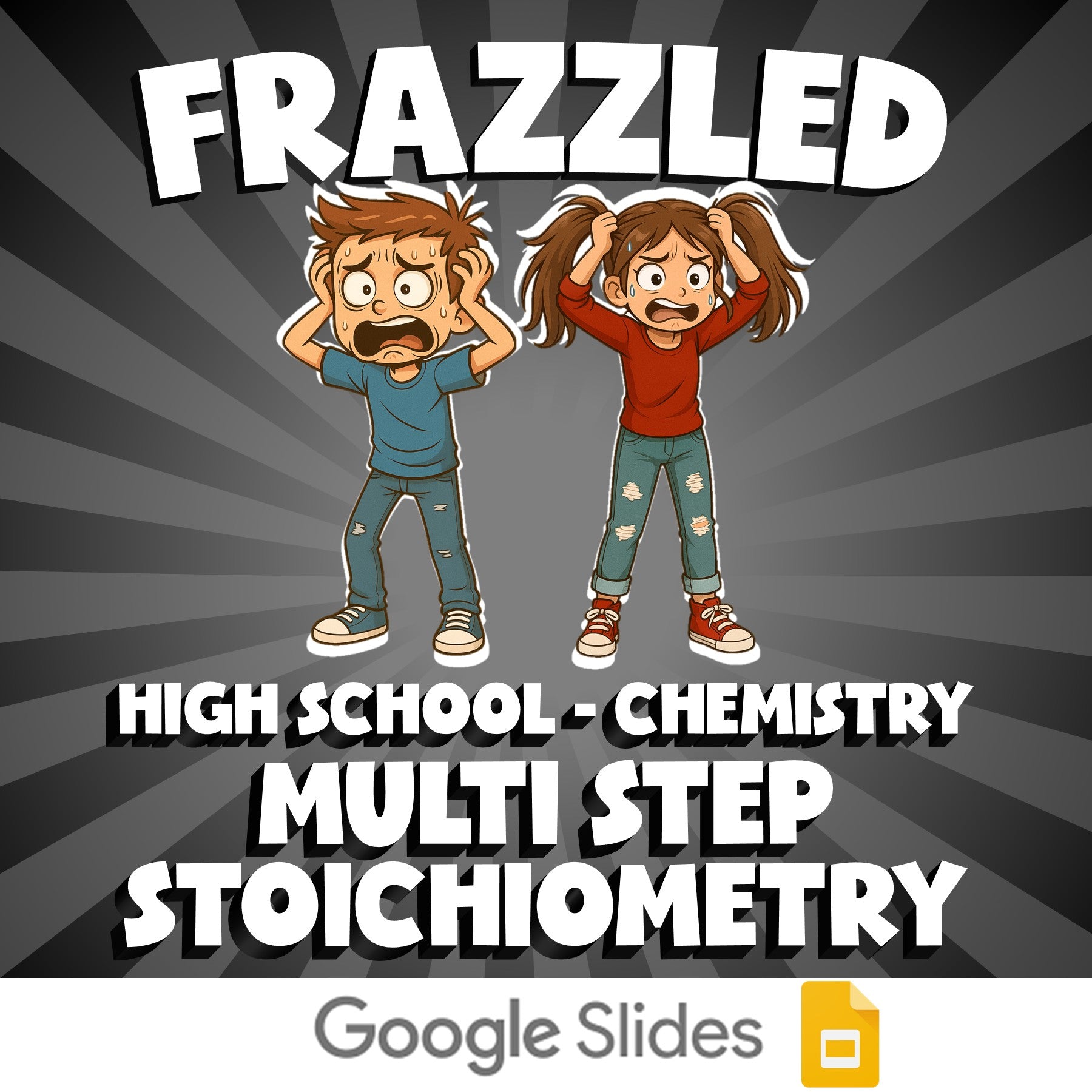 Multi Step Stoichiometry FRAZZLED Science Game - No Prep Chemistry Review