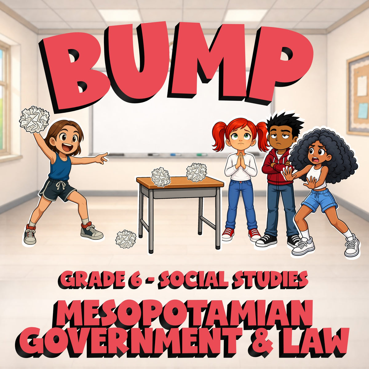 Mesopotamian Government & Law BUMP Socials Game - No Prep Grade 6 Review