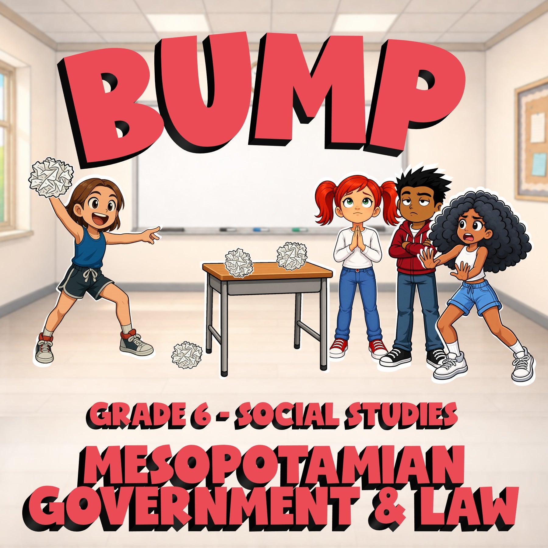 Mesopotamian Government & Law BUMP Socials Game - No Prep Grade 6 Review