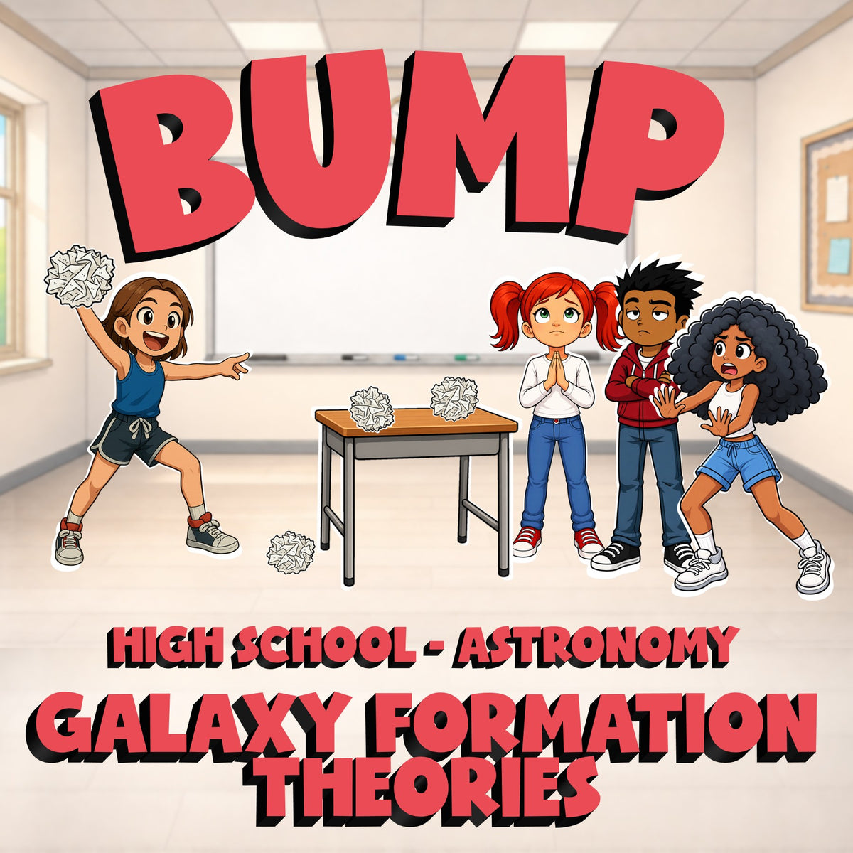 Galaxy Formation Theories BUMP Science Game - No Prep Astronomy Review Activity