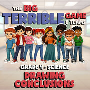 Drawing Conclusions BIG TERRIBLE GAME - No Prep Grade 4 Science Review Activity