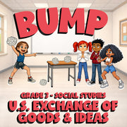 U.S. Exchange of Goods & Ideas BUMP Socials Game - No Prep Grade 3 Review