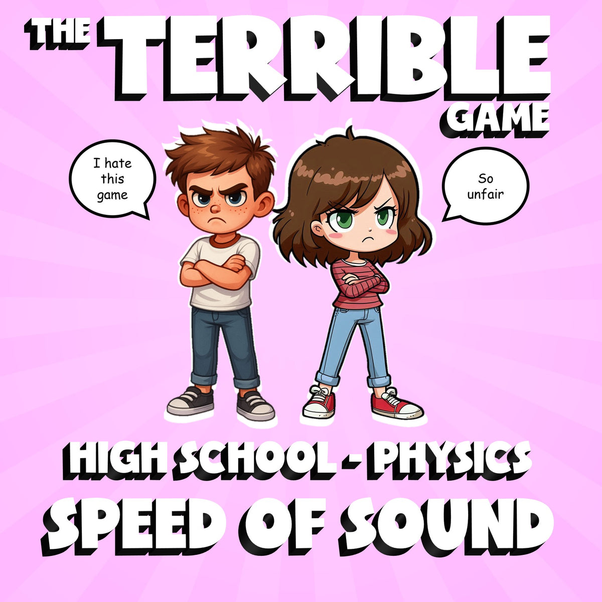 Speed of Sound THE TERRIBLE GAME - No Prep Physics Science Review Activity