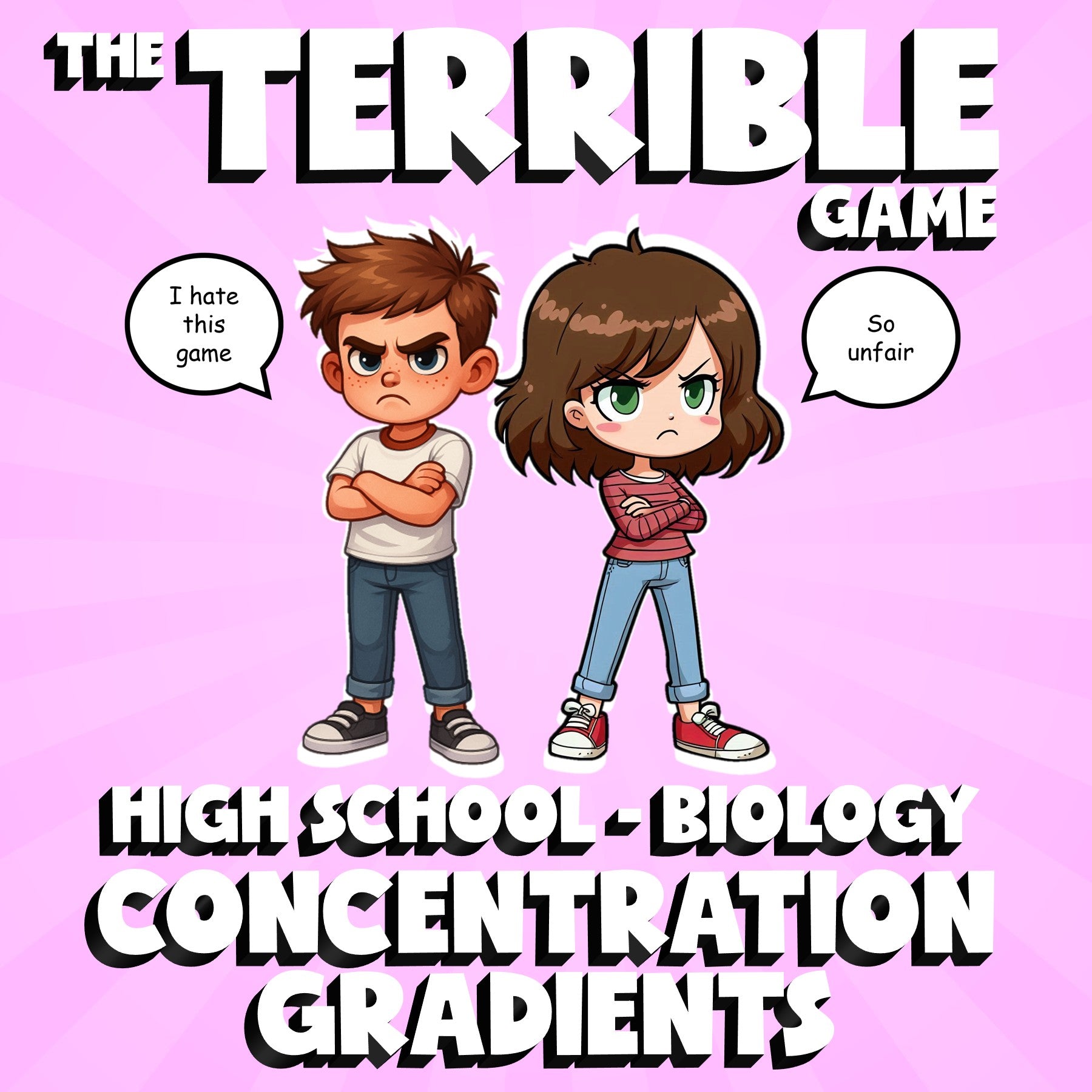 Concentration Gradients THE TERRIBLE GAME - No Prep Biology Science Review