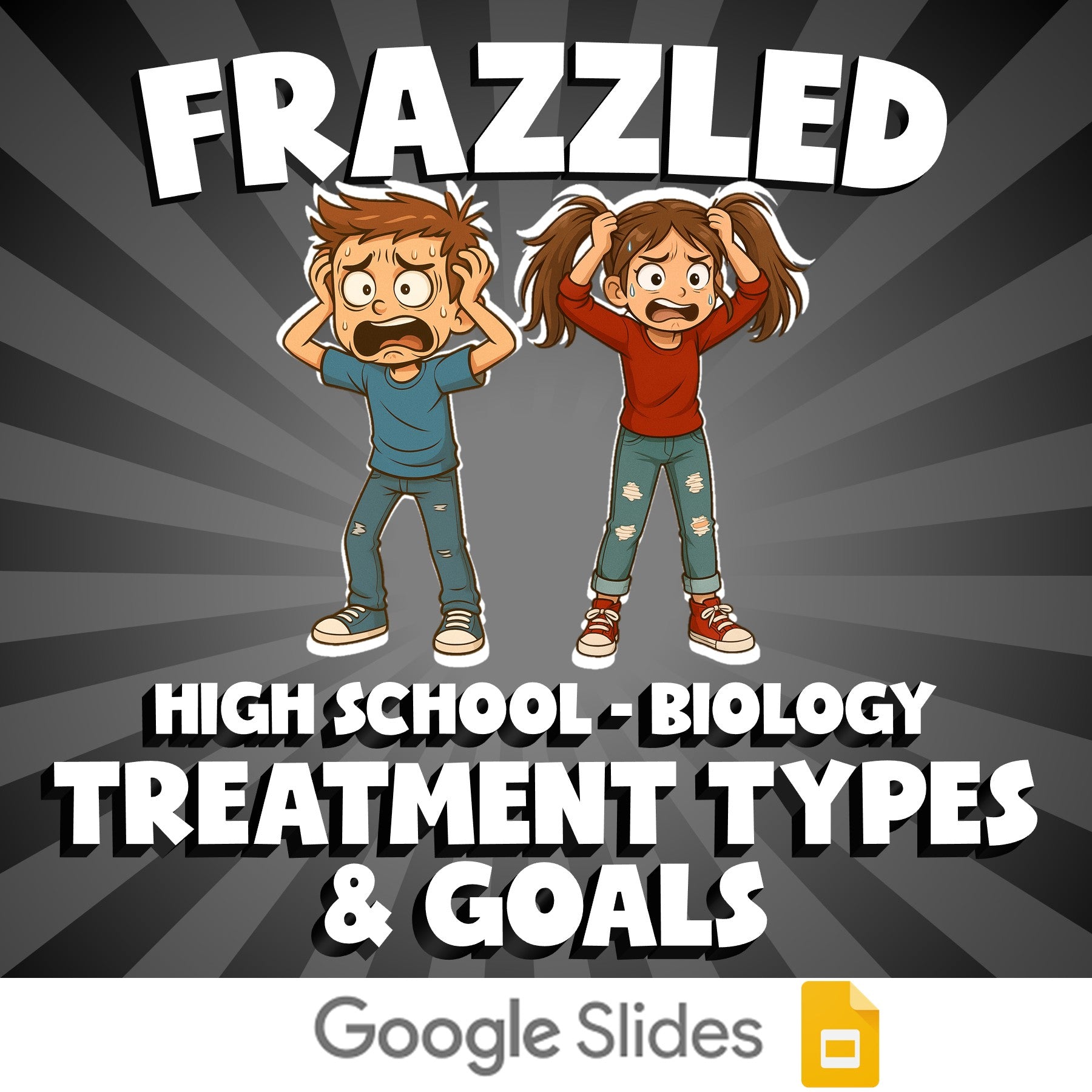 Treatment Types & Goals FRAZZLED Science Game - No Prep Biology Review Activity