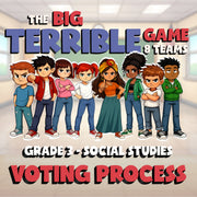 Voting Process BIG TERRIBLE GAME - No Prep Grade 3 Socials Review Activity