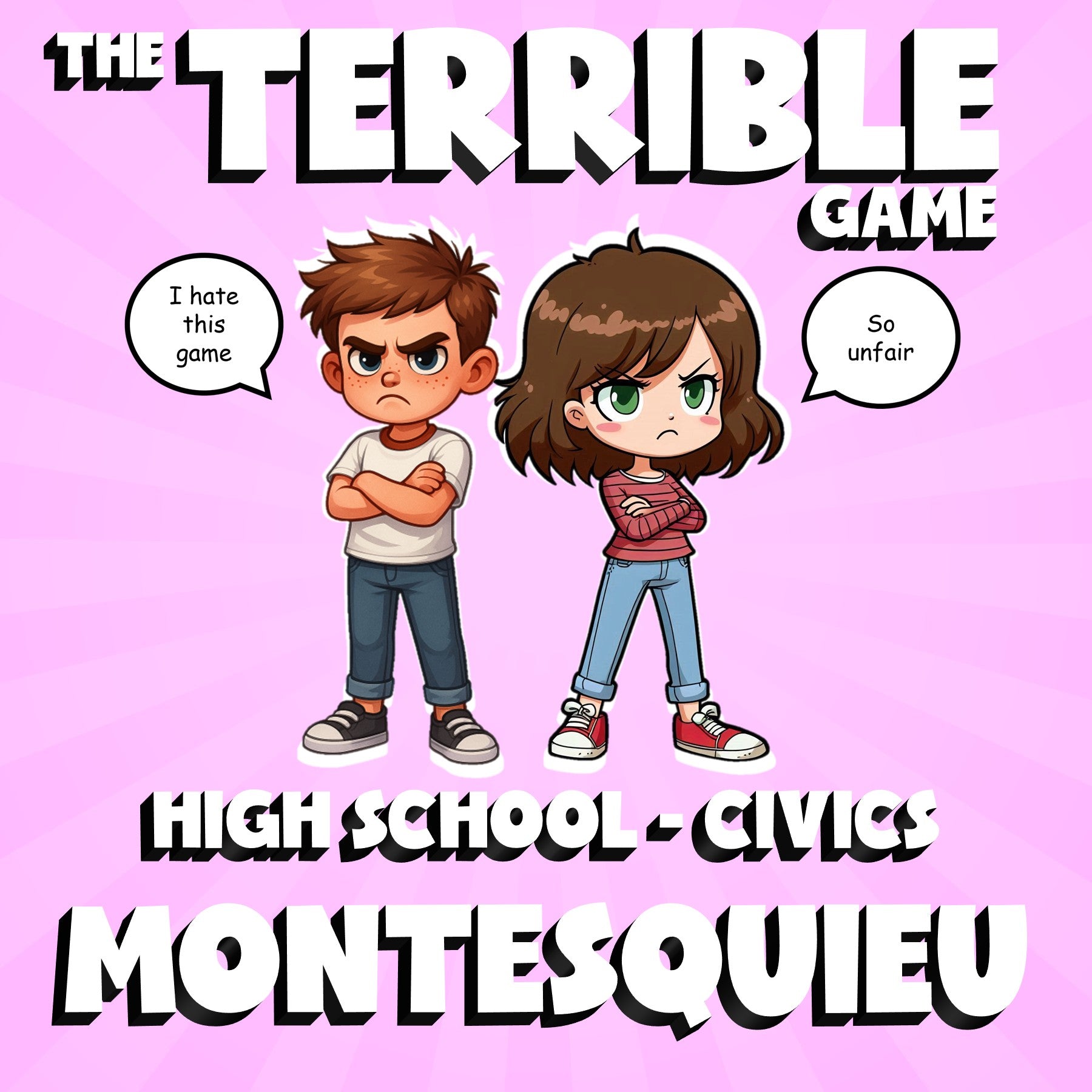 Montesquieu THE TERRIBLE GAME - No Prep Civics Review Activity