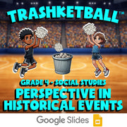 Perspective in Historical Events TRASHKETBALL Socials Game - No Prep Grade 4