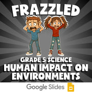 Human Impact on Environments FRAZZLED Science Game - No Prep Grade 5 Review