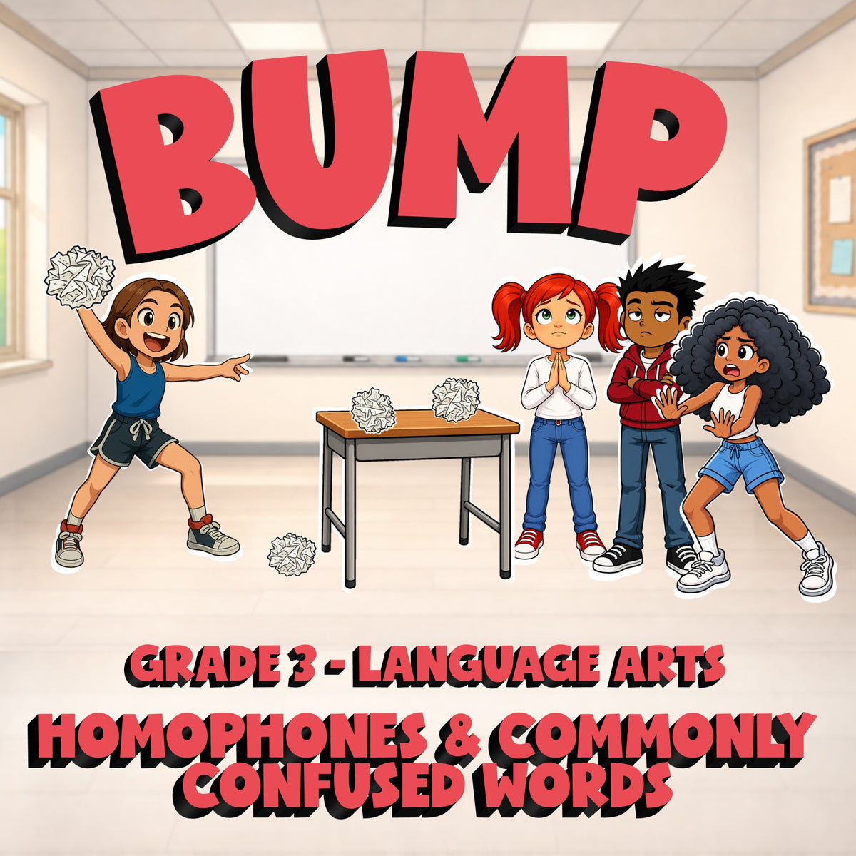 Homophones & Commonly Confused Words BUMP ELA Game - No Prep Grade 3 Review