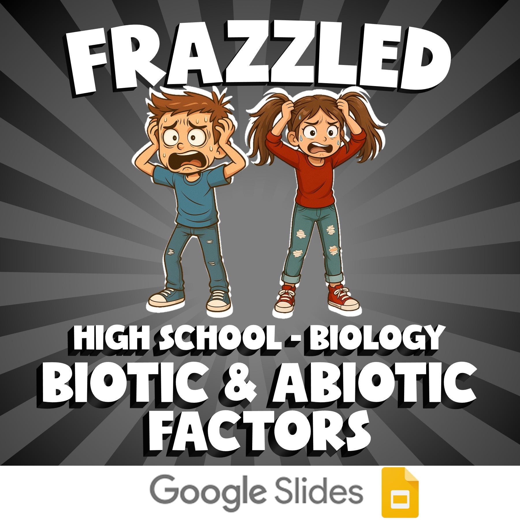 Biotic & Abiotic Factors FRAZZLED Science Game - No Prep Biology Review Activity