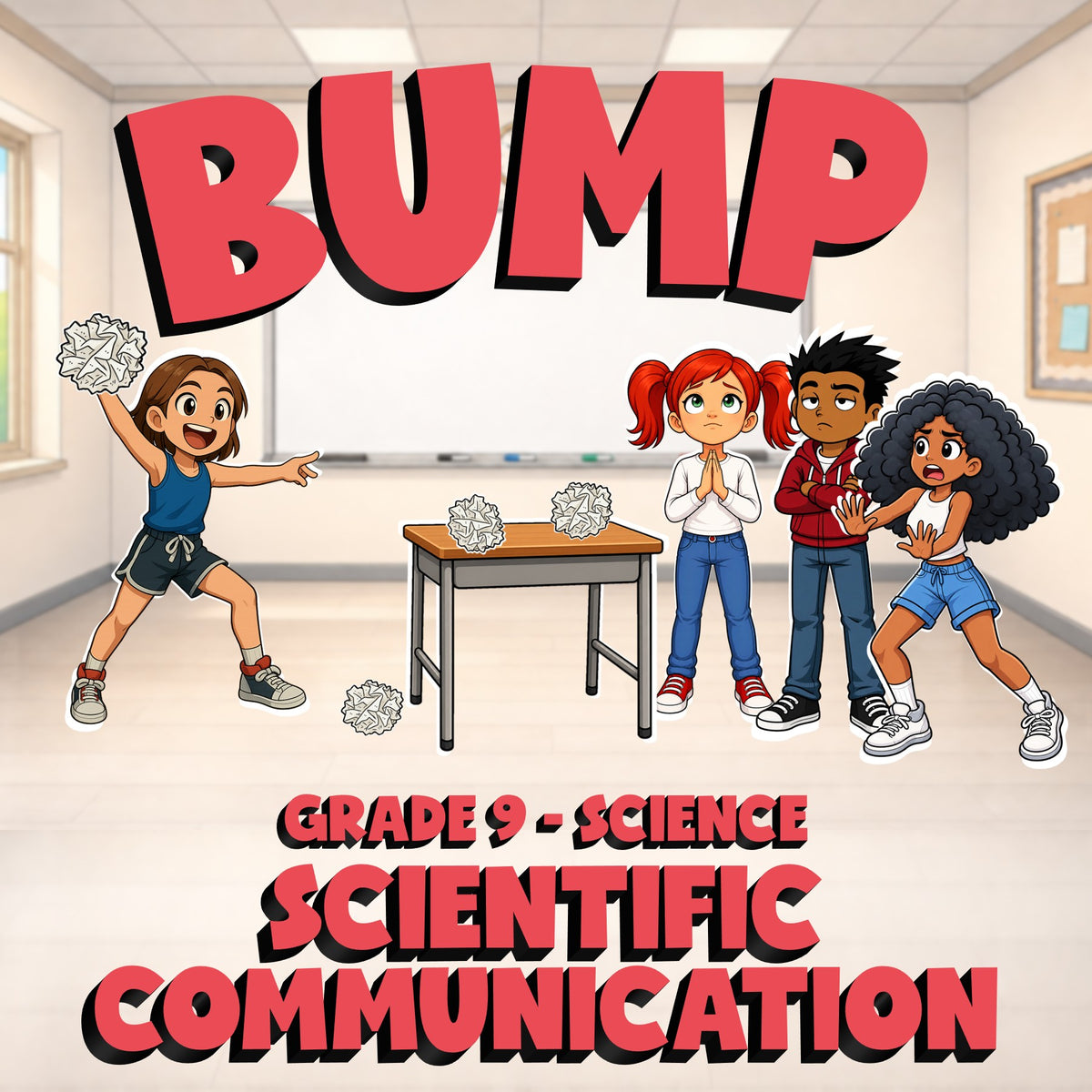 Scientific Communication BUMP Science Game - No Prep Grade 9 Review Activity