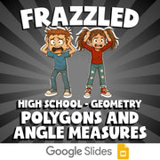 Polygons and Angle Measures FRAZZLED Math Game - No Prep Geometry Review