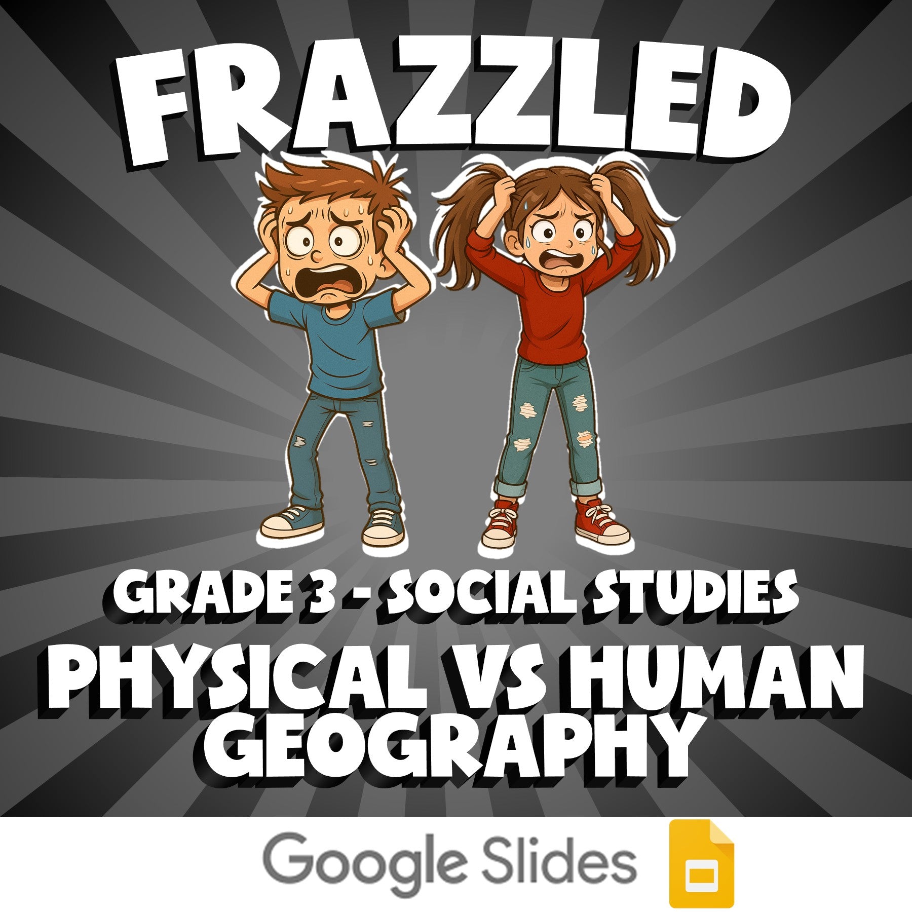 Physical vs Human Geography FRAZZLED Socials Game - No Prep Grade 3 Review