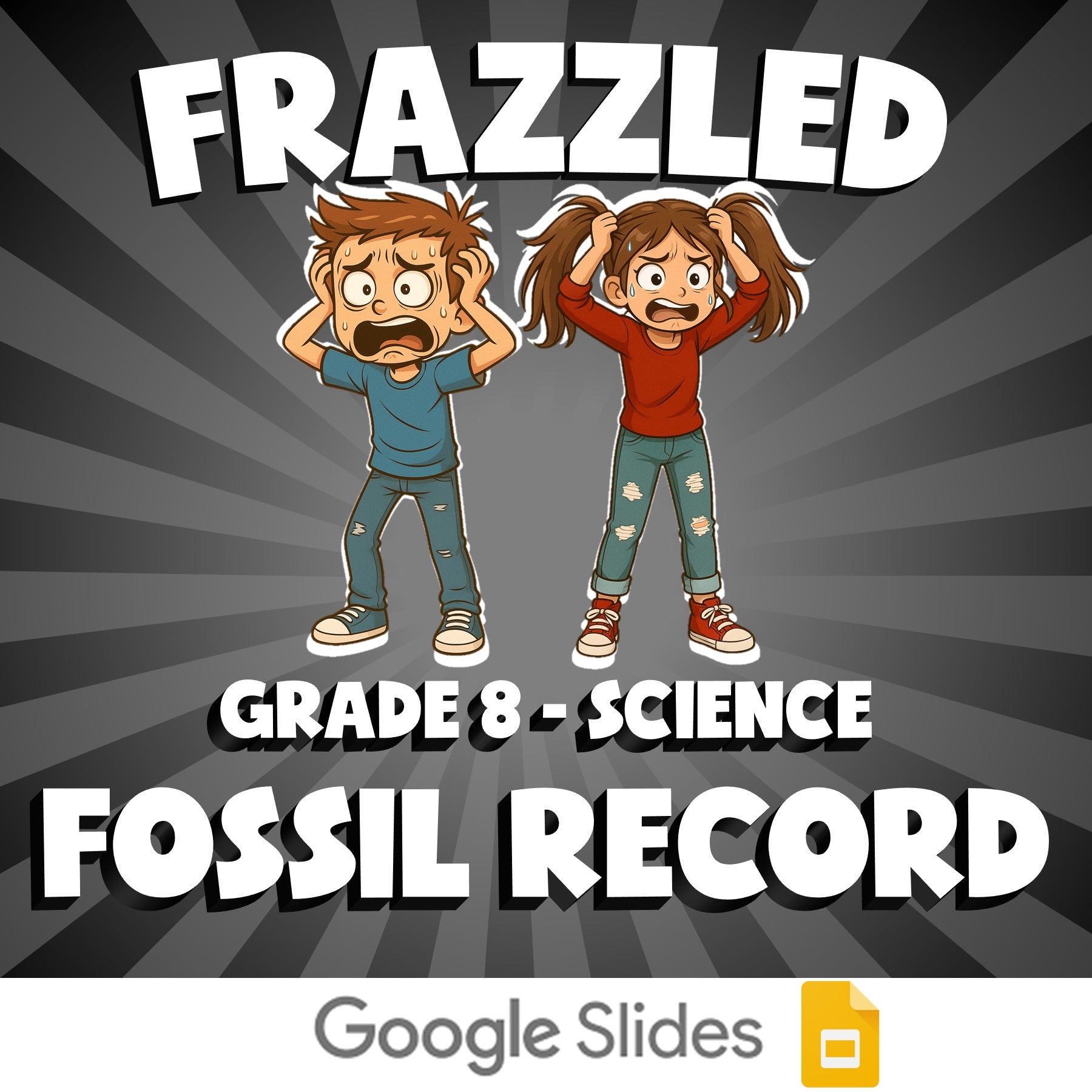 Fossil Record FRAZZLED Science Game - No Prep Grade 8 Review Activity
