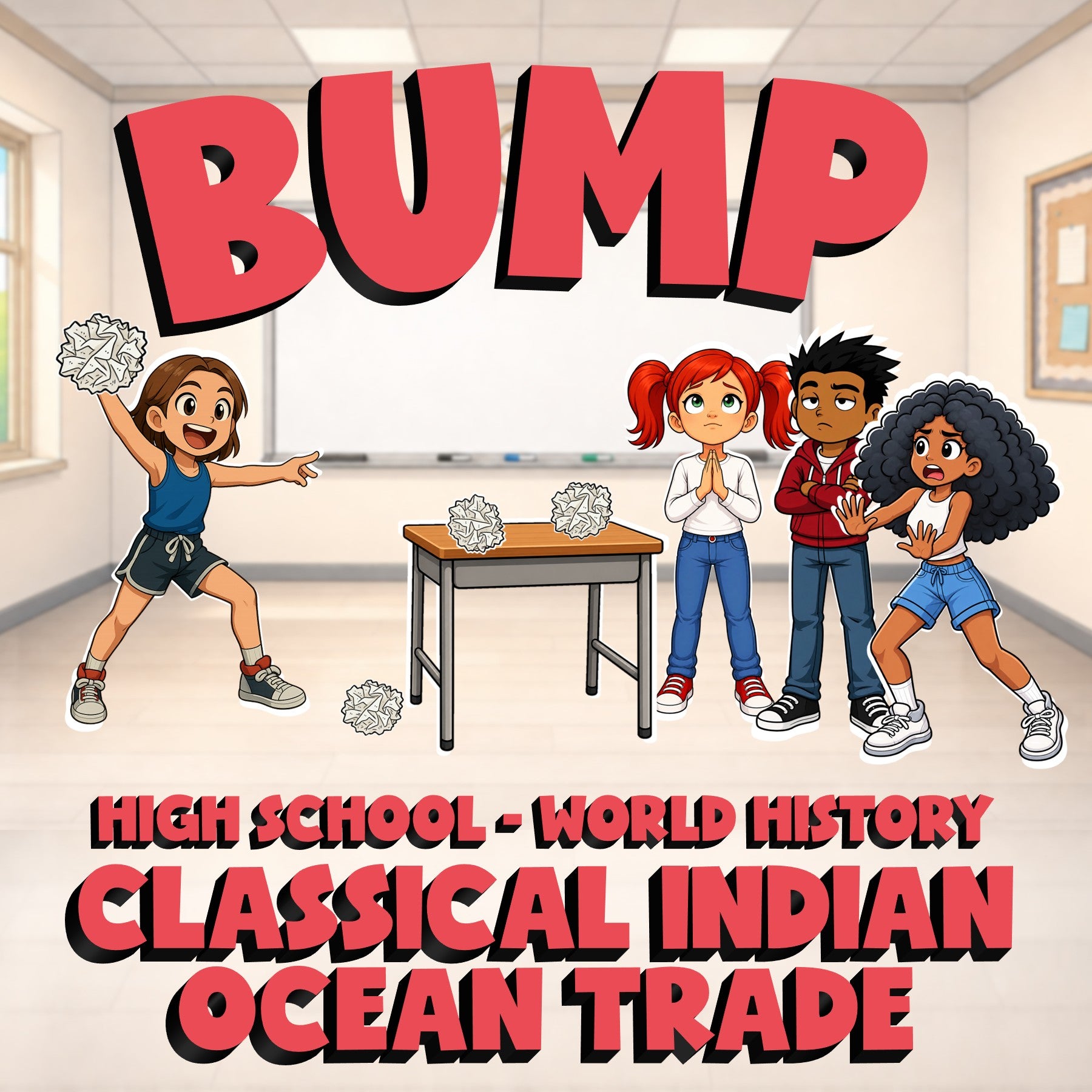 Classical Indian Ocean Trade BUMP Game - No Prep World History Review Activity