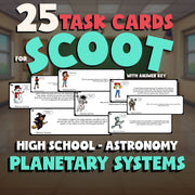 Planetary Systems SCOOT TASK CARDS Science Game - No Prep Astronomy Review