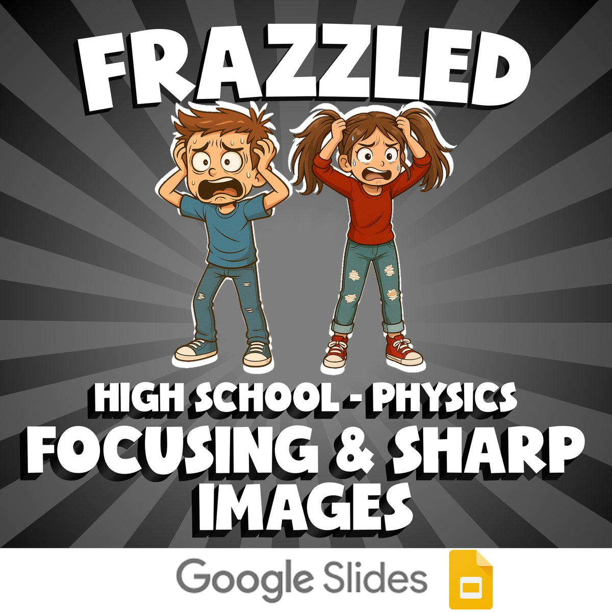 Focusing & Sharp Images FRAZZLED Science Game - No Prep Physics Review Activity