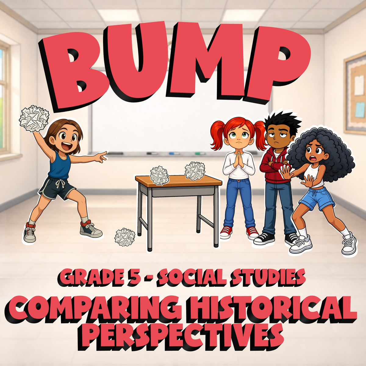 Comparing Historical Perspectives BUMP Socials Game - No Prep Grade 5 Review
