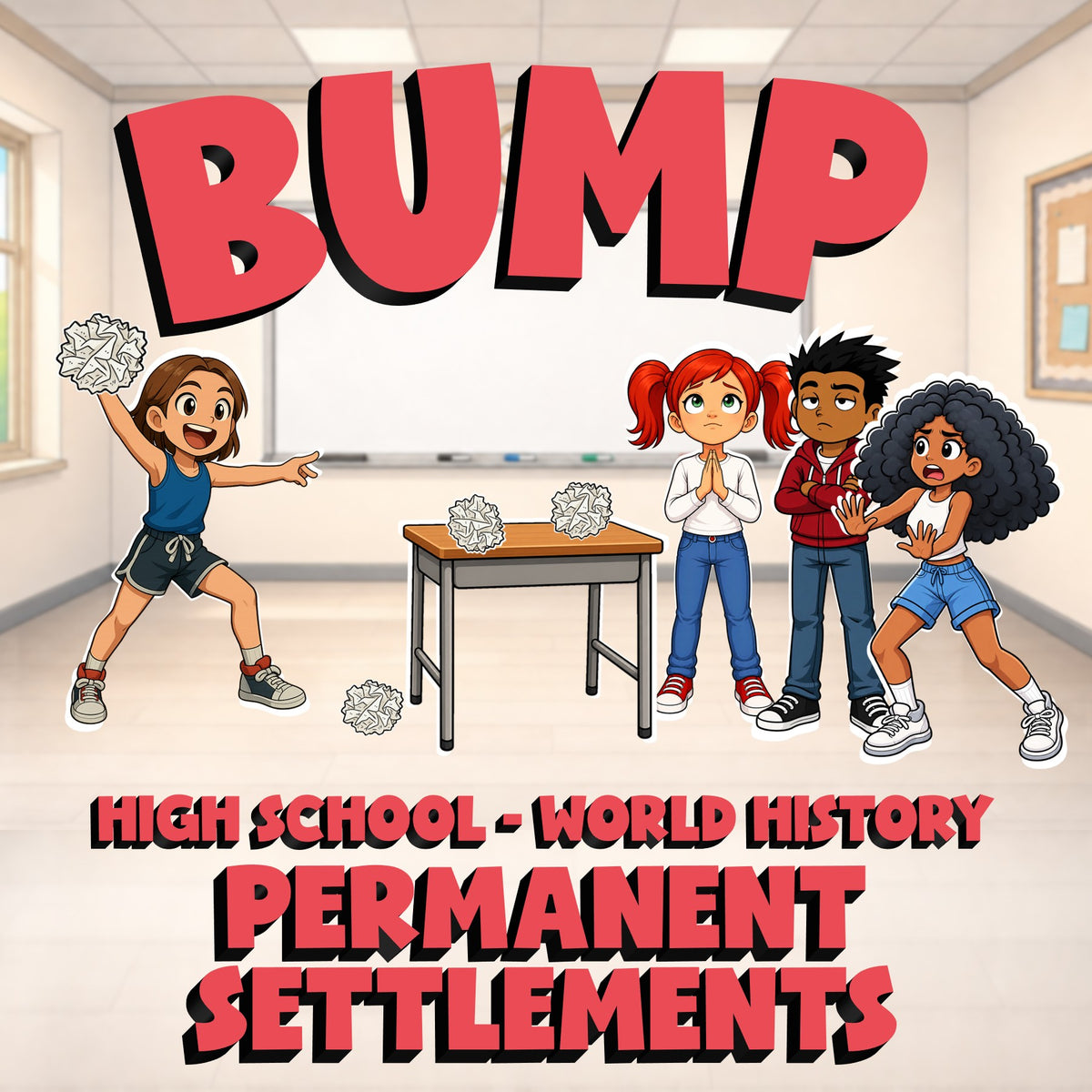 Permanent Settlements BUMP Game - No Prep World History Review Activity