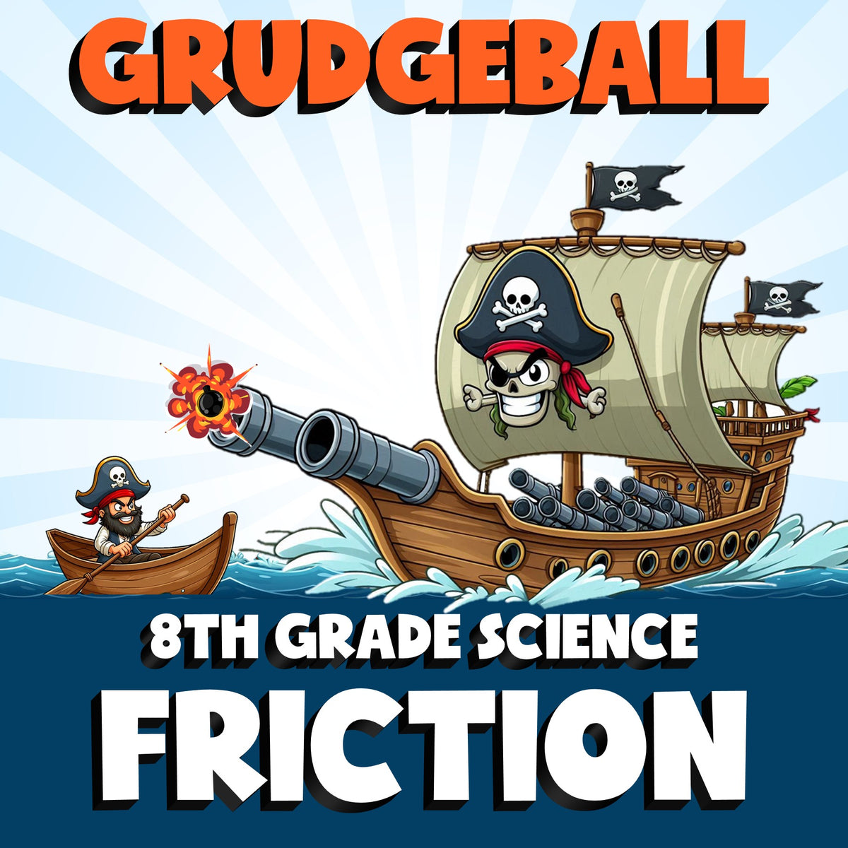 Friction GRUDGEBALL Science Game - No Prep Grade 8 Review Activity