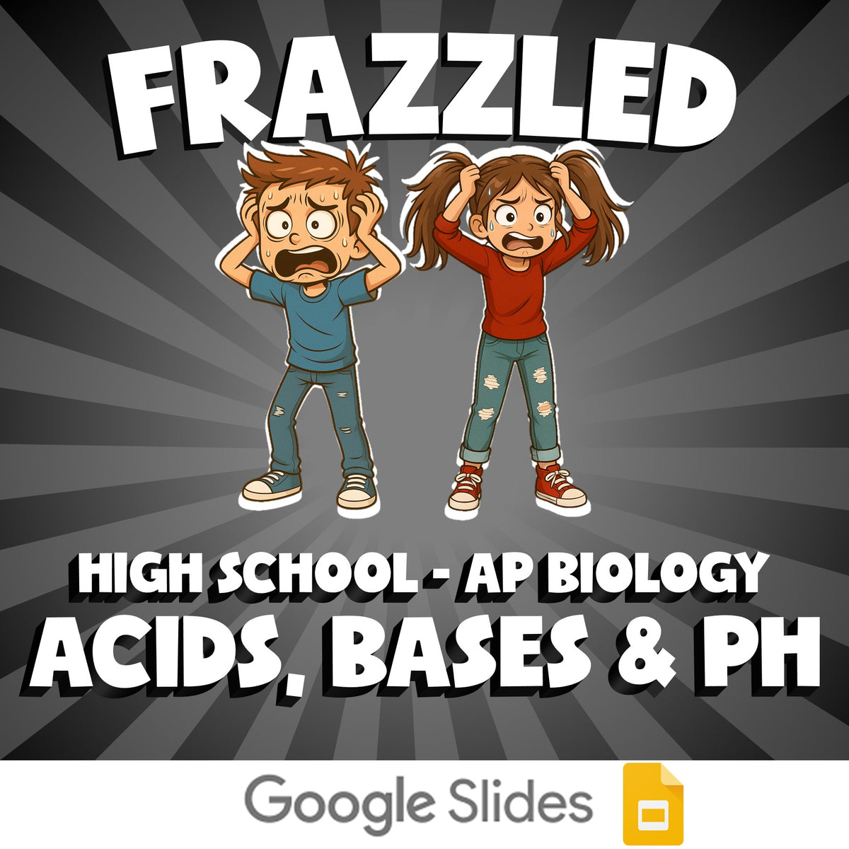 Acids, Bases & pH FRAZZLED Science Game - No Prep AP Biology Review Activity