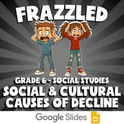 Social & Cultural Causes of Decline FRAZZLED Socials Game - No Prep Grade 6