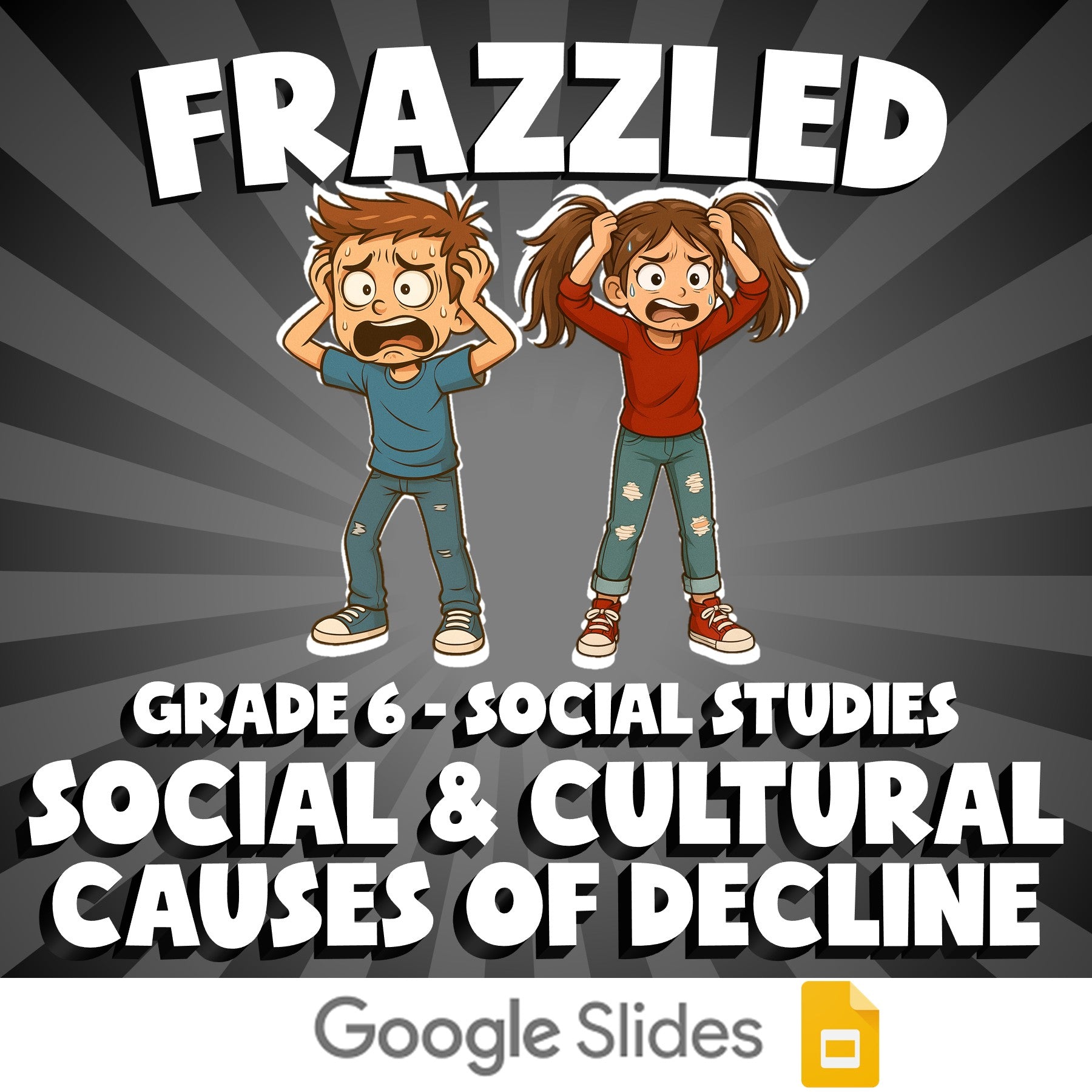 Social & Cultural Causes of Decline FRAZZLED Socials Game - No Prep Grade 6