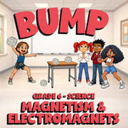 Magnetism & Electromagnets BUMP Science Game - No Prep Grade 6 Review Activity