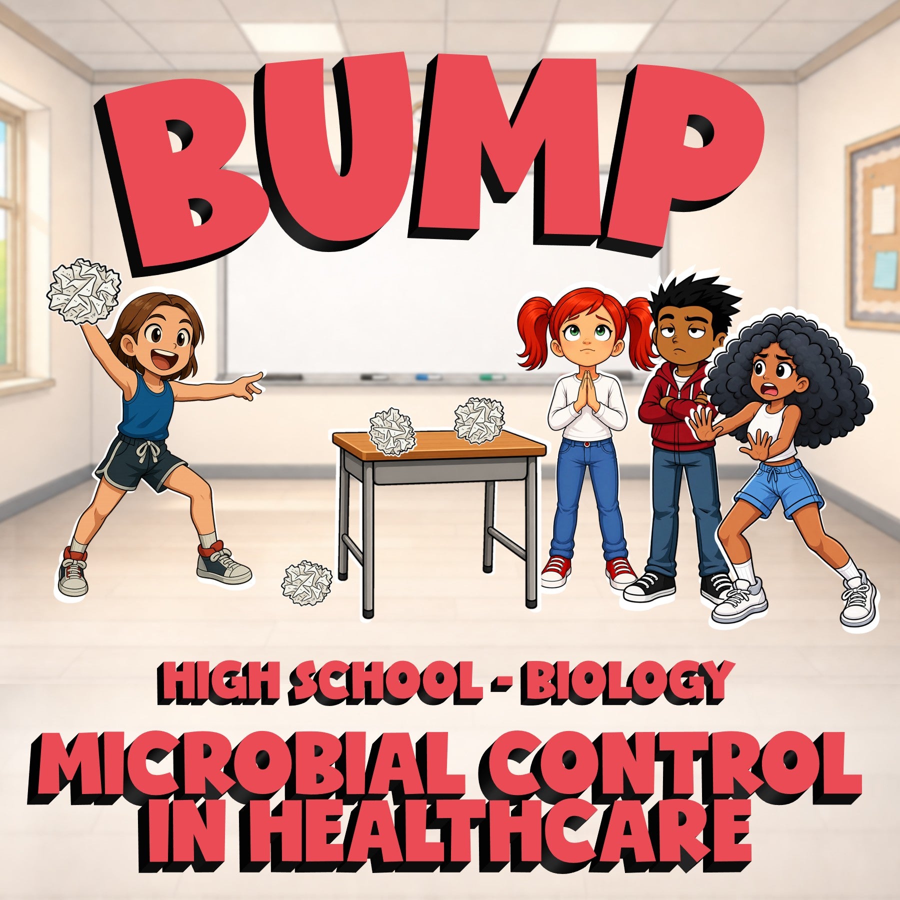 Microbial Control in Healthcare BUMP Science Game - No Prep Biology Review