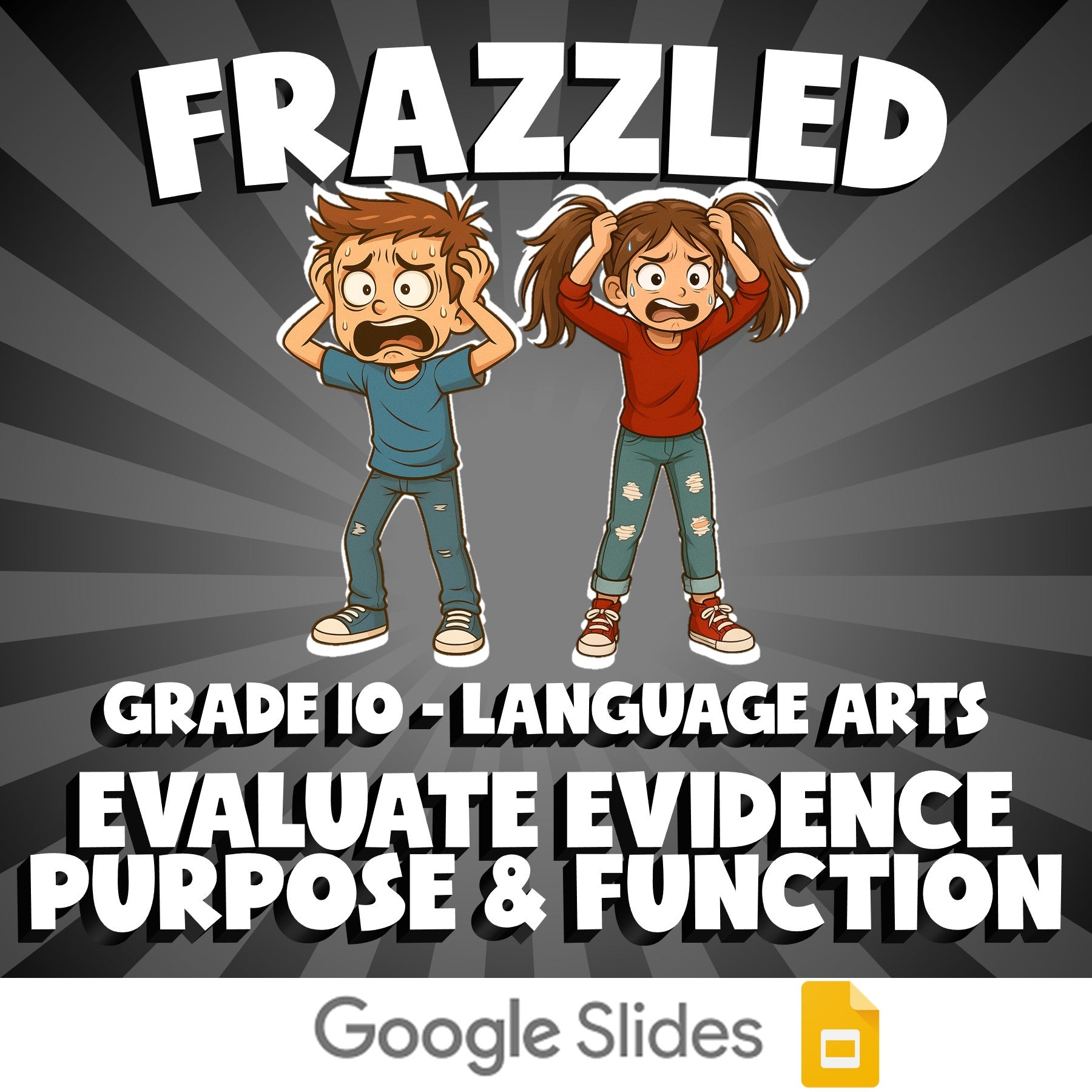 Evaluate Evidence Purpose & Function FRAZZLED ELA Game - No Prep Grade 10 Review