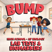 Lab Tests & Biomarkers BUMP Science Game - No Prep AP Biology Review Activity
