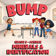 Minerals & Identification BUMP Science Game - No Prep Grade 8 Review Activity
