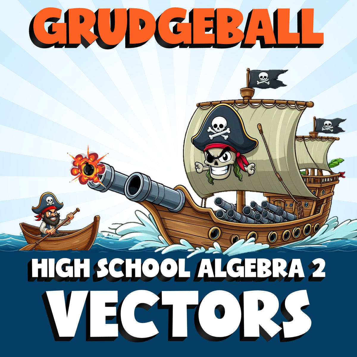 Vectors GRUDGEBALL Math Game - No Prep Algebra 2 Review Activity